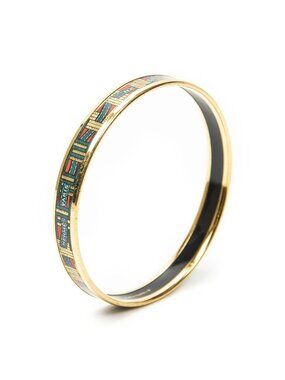 Hermes Enamel Bangle Bracelet